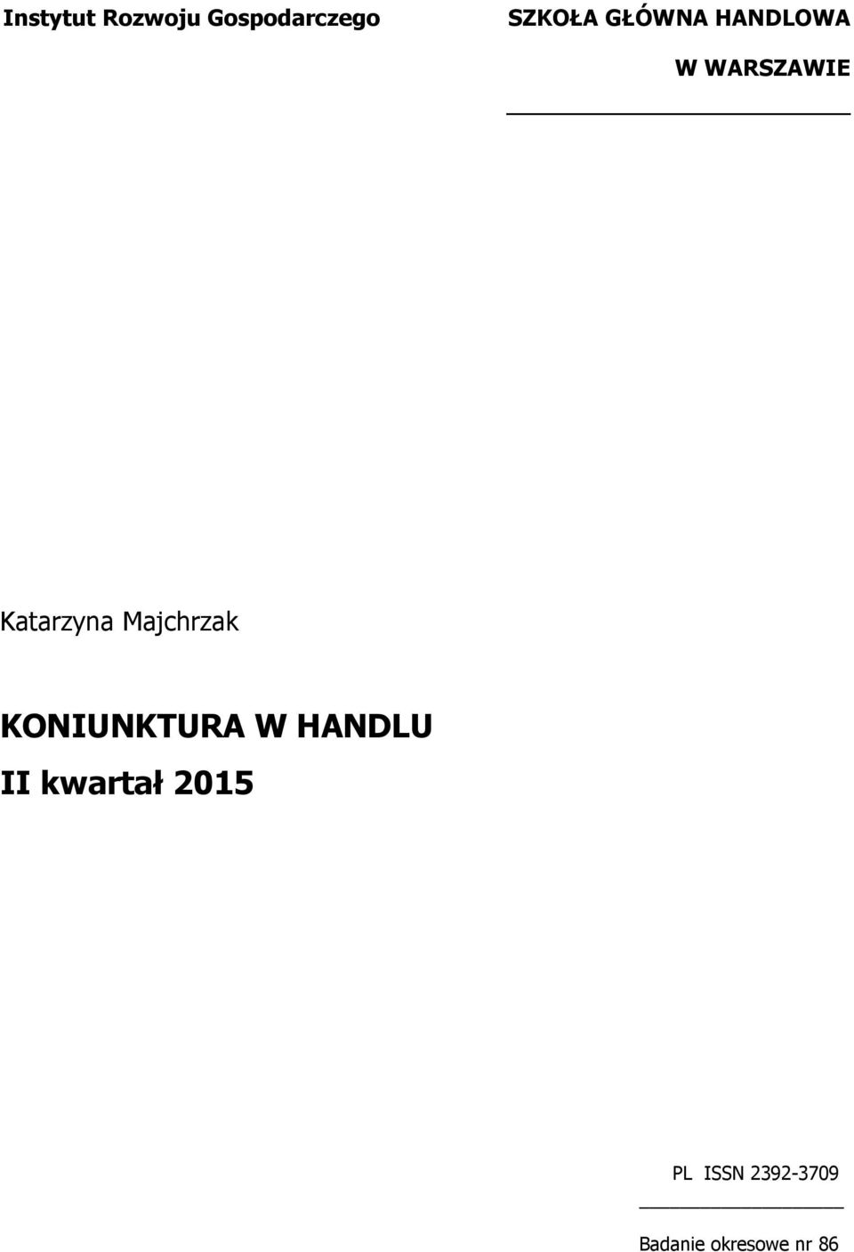 Majchrzak KONIUNKTURA W HANDLU II
