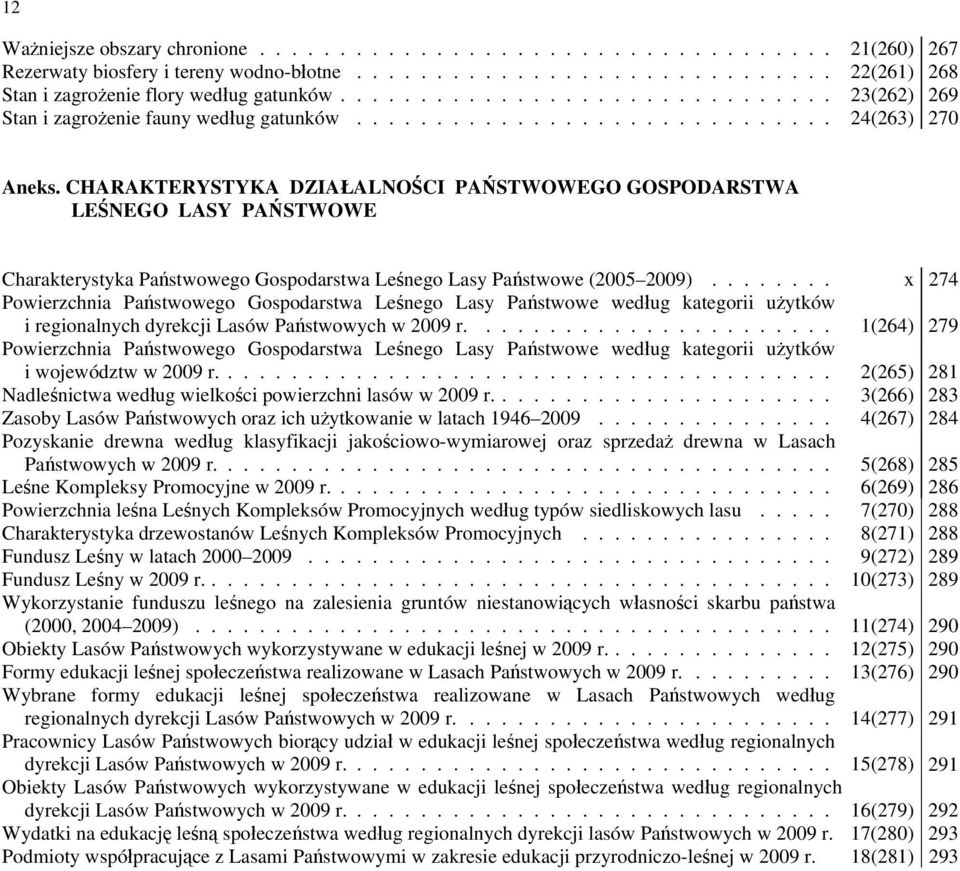 CHARAKTERYSTYKA DZIAŁALNOŚCI PAŃSTWOWEGO GOSPODARSTWA LEŚNEGO LASY PAŃSTWOWE Charakterystyka Państwowego Gospodarstwa Leśnego Lasy Państwowe (2005 2009).