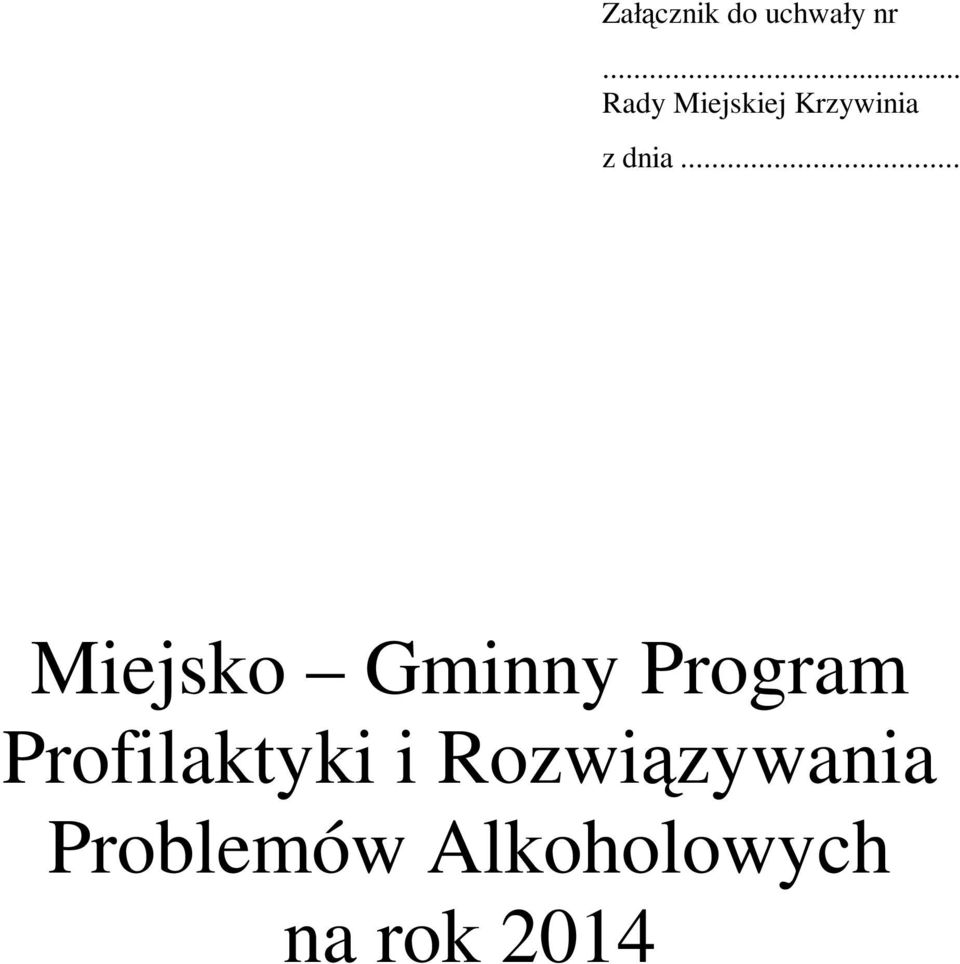 .. Miejsko Gminny Program