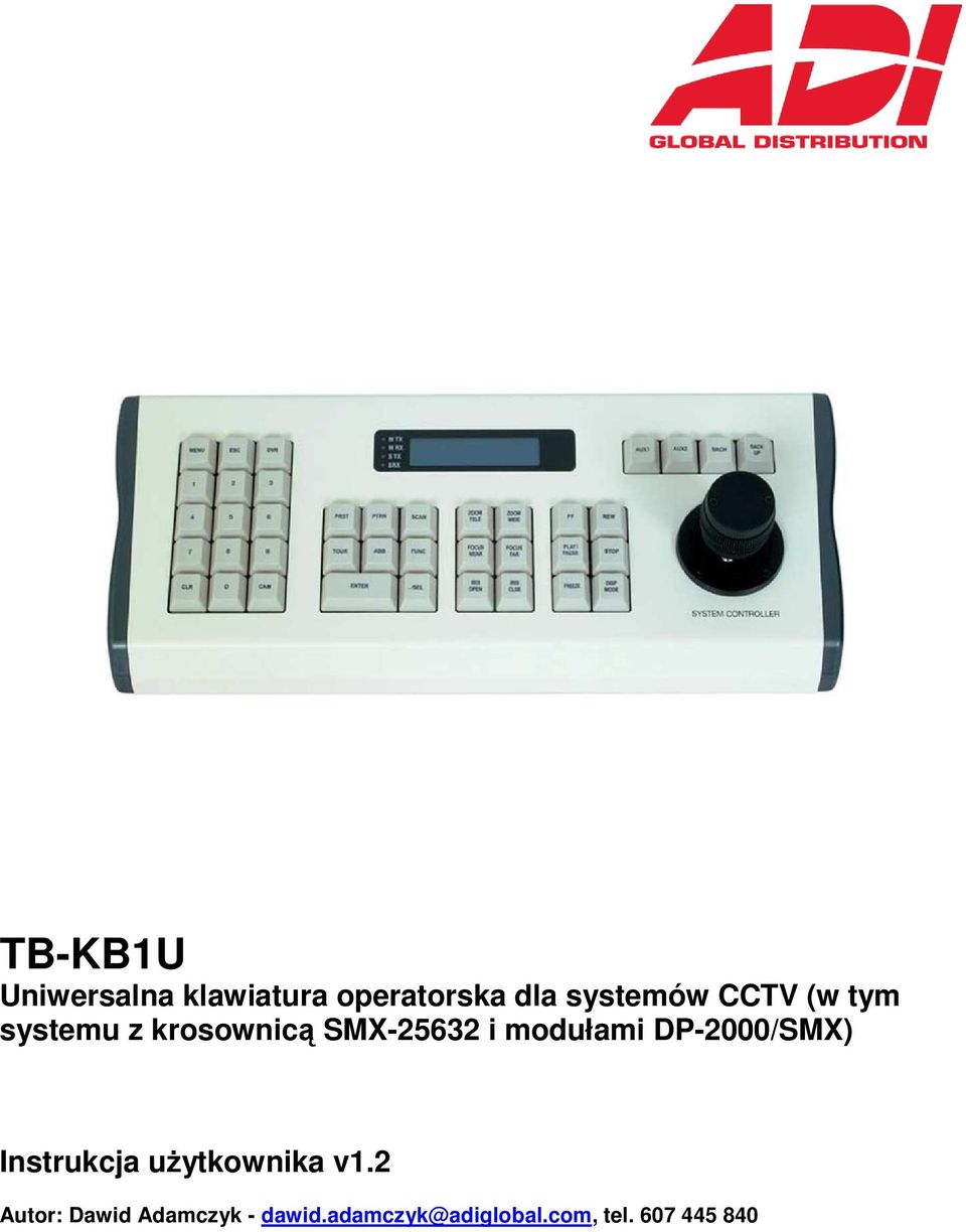 DP-2000/SMX) Instrukcja uŝytkownika v1.