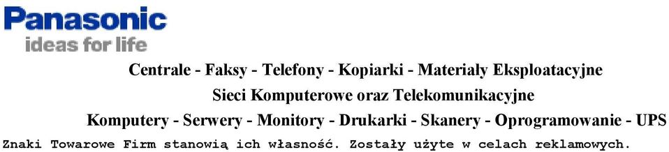Komputery - Serwery - Monitory - Drukarki - Skanery -