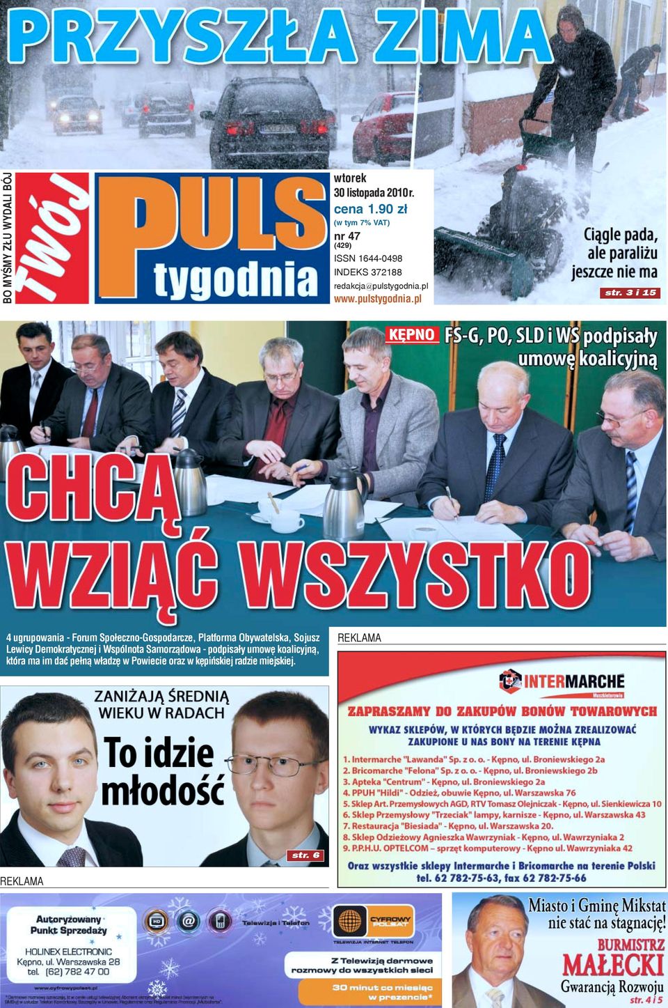 3 i 15 KÊPNO 4 ugrupowania - Forum Spo³eczno-Gospodarcze, Platforma Obywatelska, Sojusz Lewicy