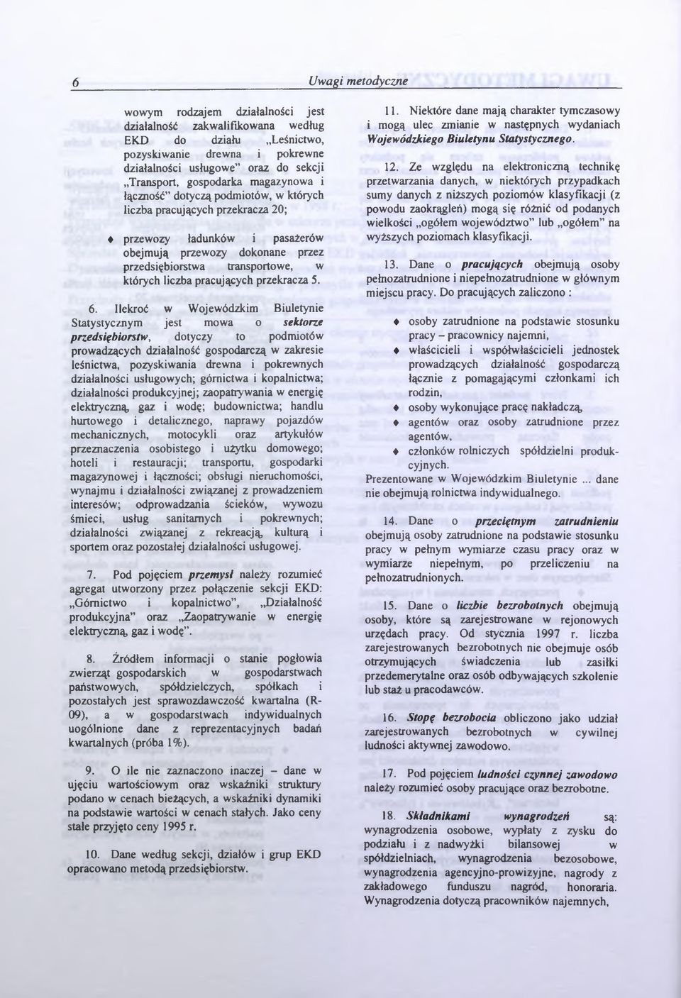 licza pracujących przekracza 5. 6.