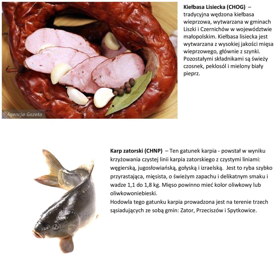 Karp zatorski (CHNP) Ten gatunek karpia - powstał w wyniku krzyżowania czystej linii karpia zatorskiego z czystymi liniami: węgierską, jugosłowiańską, gołyską i izraelską.