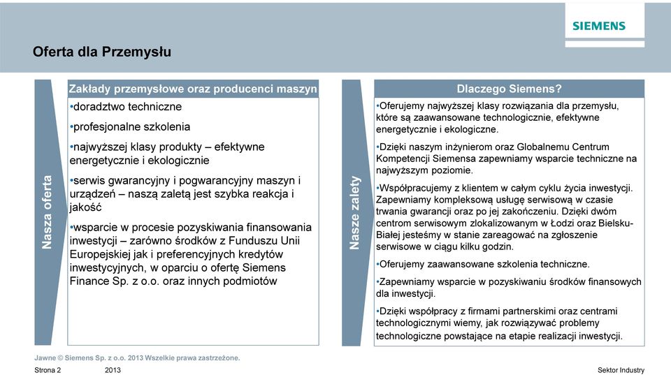 Nasza oferta najwyższej klasy produkty efektywne energetycznie i ekologicznie serwis gwarancyjny i pogwarancyjny maszyn i urządzeń naszą zaletą jest szybka reakcja i jakość wsparcie w procesie