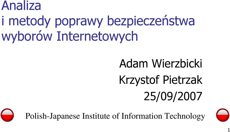 Krzystof Pietrzak 25/09/2007