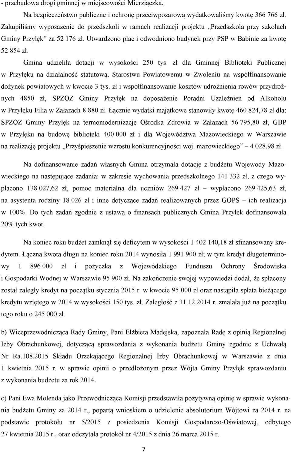 Gmina udzieliła dotacji w wysokości 250 tys.