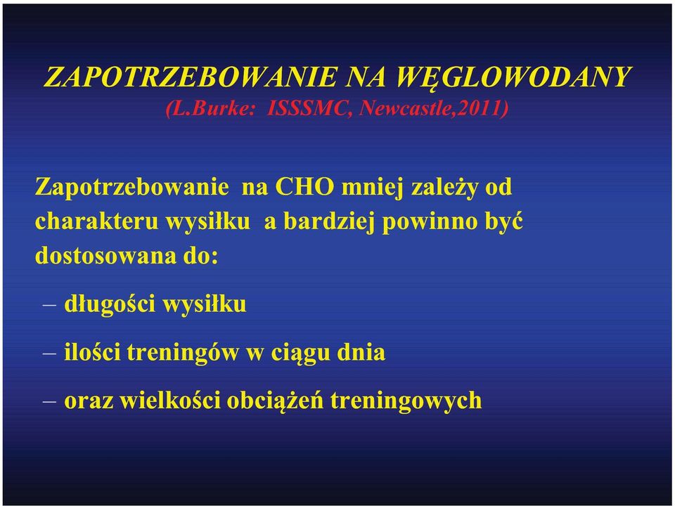 zależy od charakteru wysiłku a bardziej powinno być