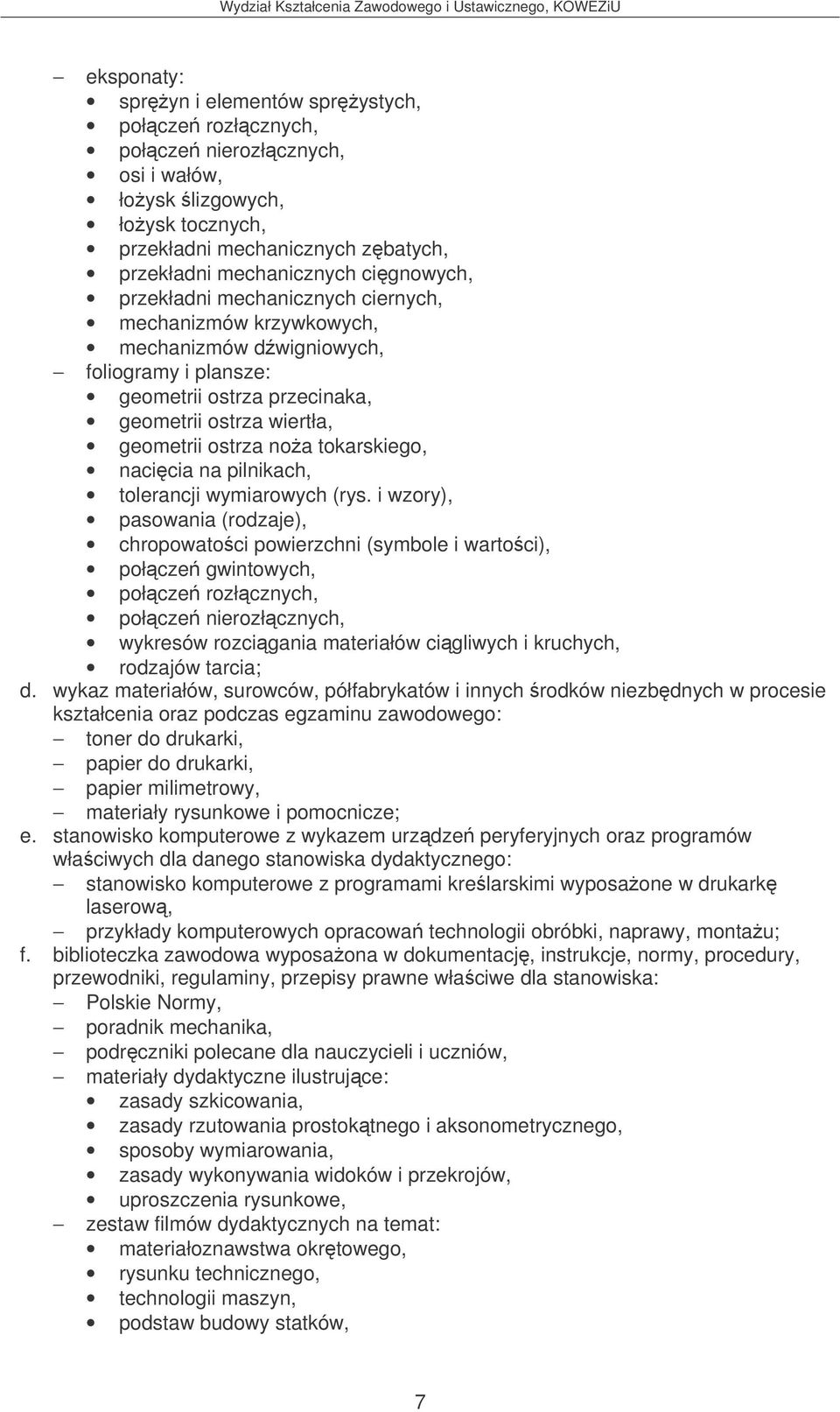 nacicia na pilnikach, tolerancji wymiarowych (rys.
