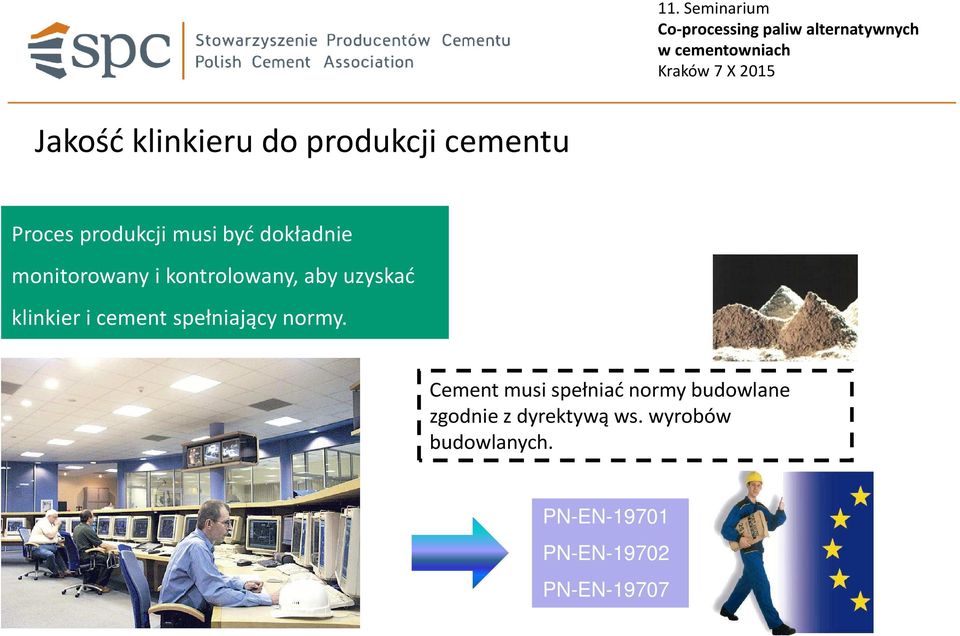 cement spełniający normy.