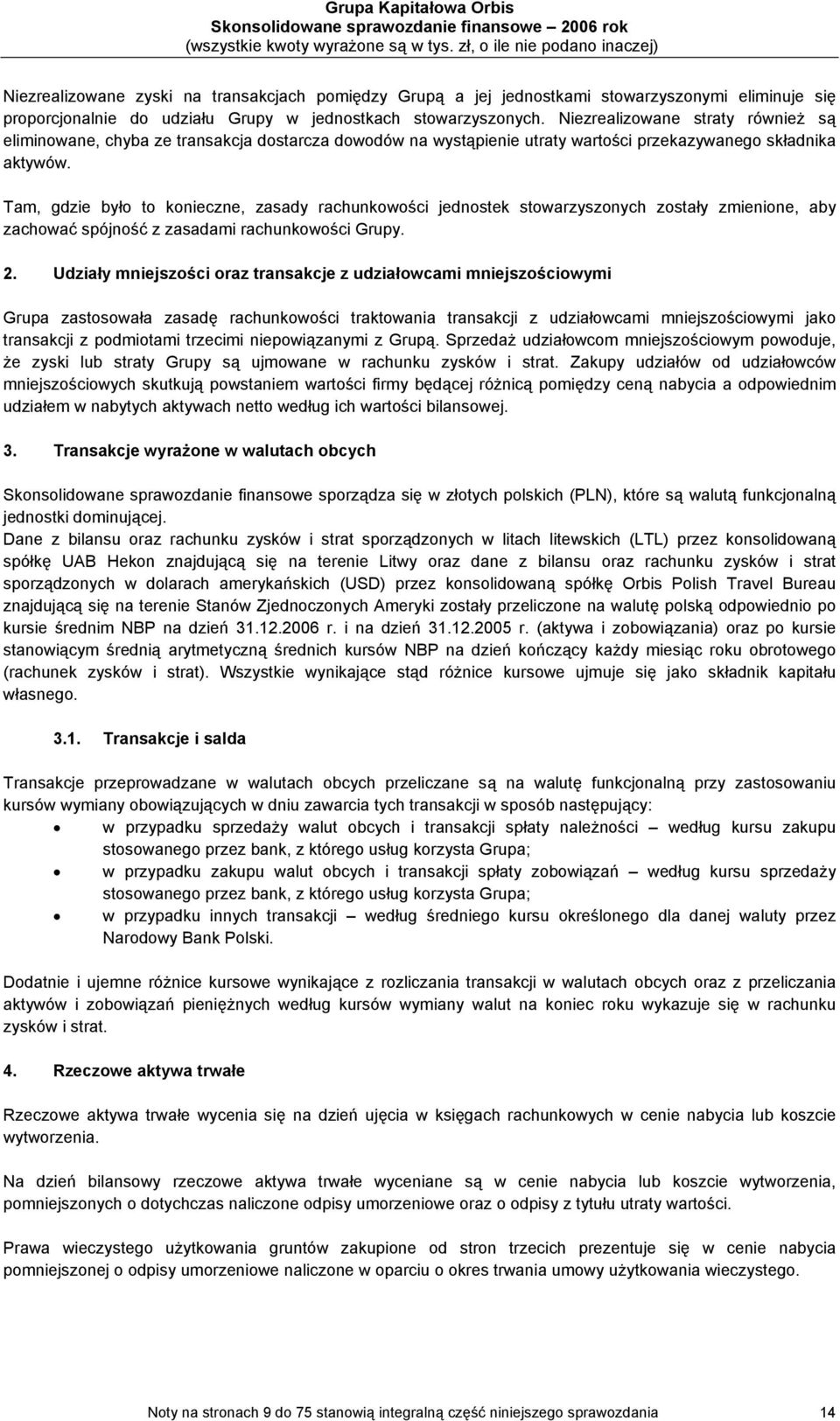 Tam, gdzie było to konieczne, zasady rachunkowości jednostek stowarzyszonych zostały zmienione, aby zachować spójność z zasadami rachunkowości Grupy. 2.