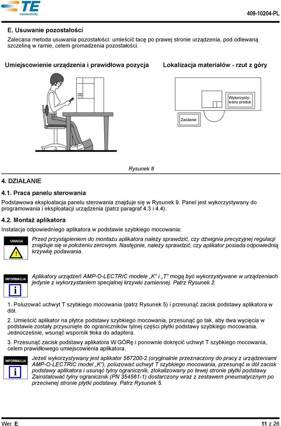 Praca panelu sterowana Podstawowa eksploatacja panelu sterowana znajduje sę w Rysunek 9. Panel jest wykorzystywany do programowana eksploatacj urządzena (patrz paragraf 4.3 4.4). 4.2.