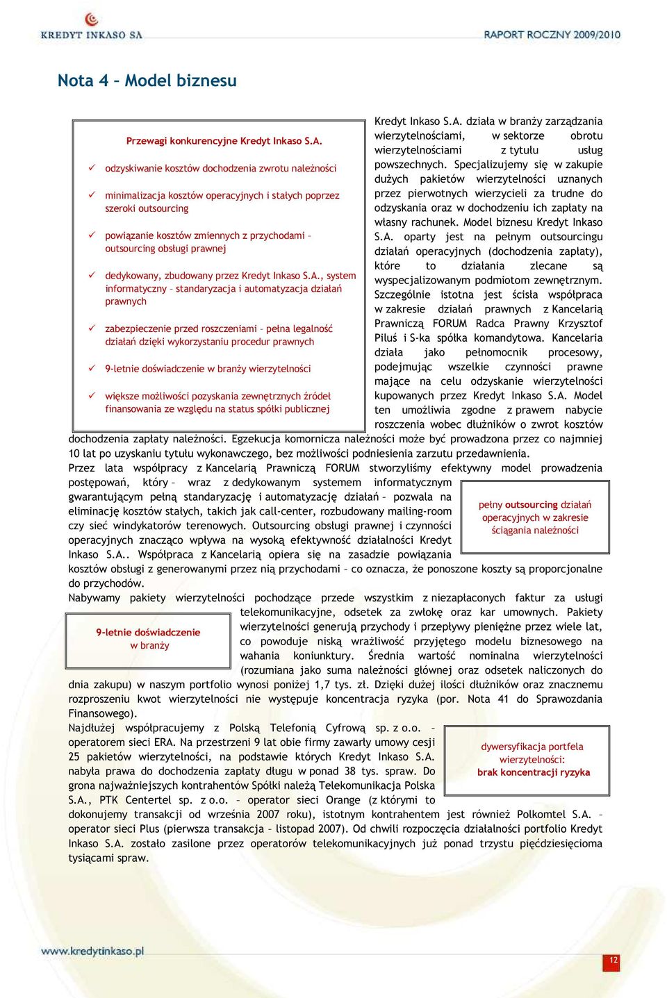dedykowany, zbudowany przez Kredyt Inkaso S.A.
