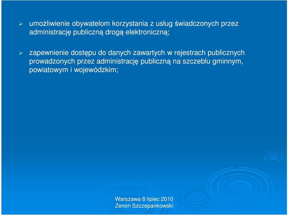 do danych zawartych w rejestrach publicznych prowadzonych przez