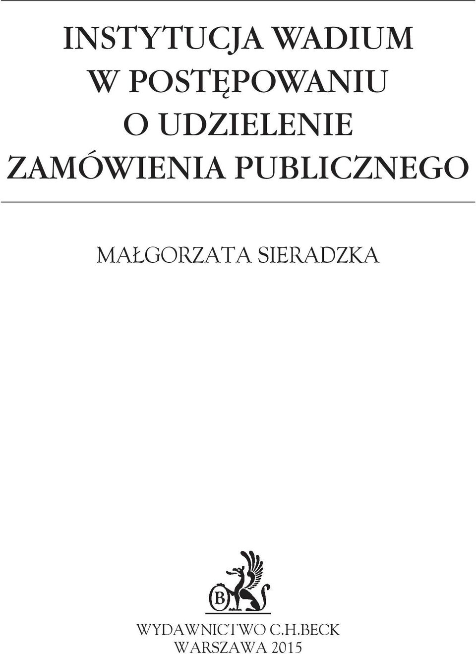 ZAMÓWIENIA PUBLICZNEGO