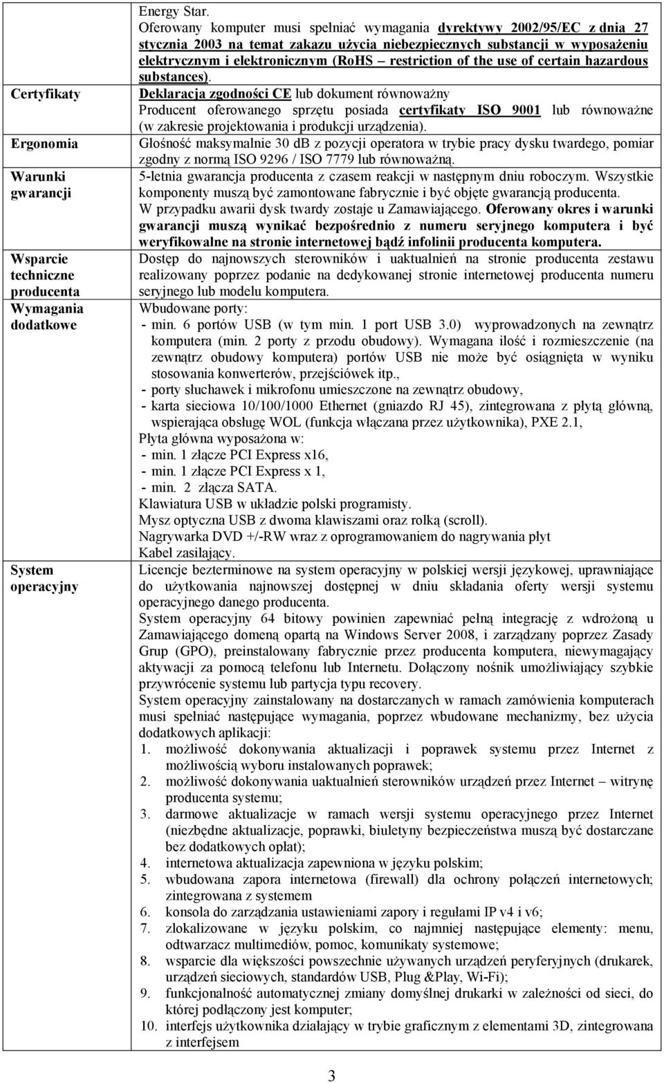 of the use of certain hazardous substances).