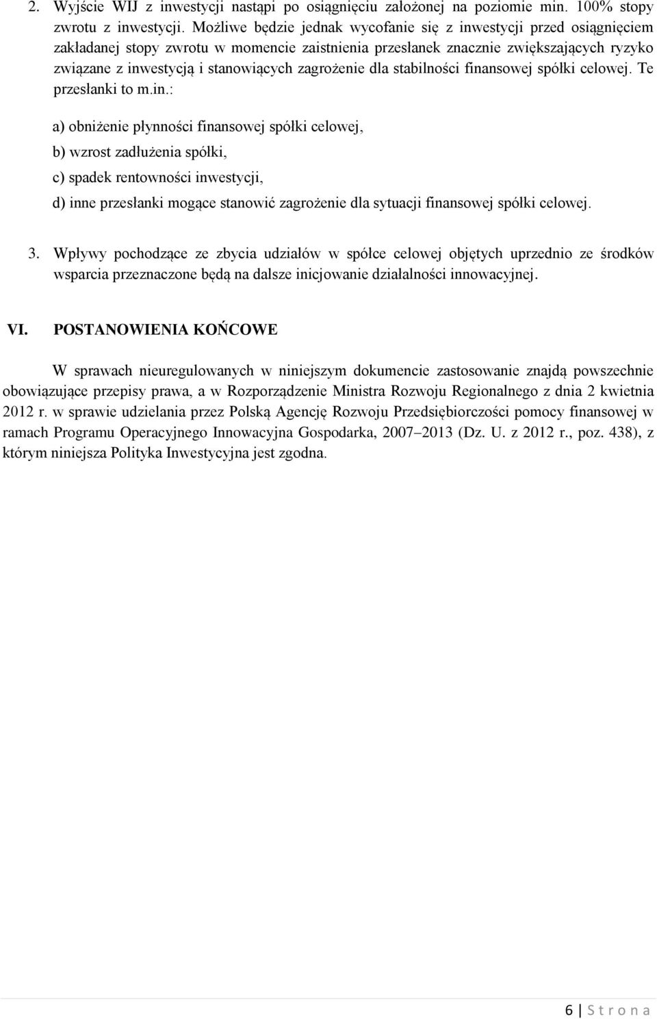 zagrożenie dla stabilności fina