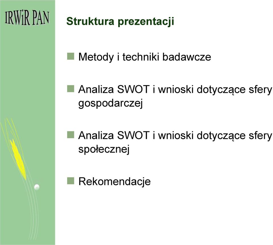 dotyczące sfery gospodarczej Analiza