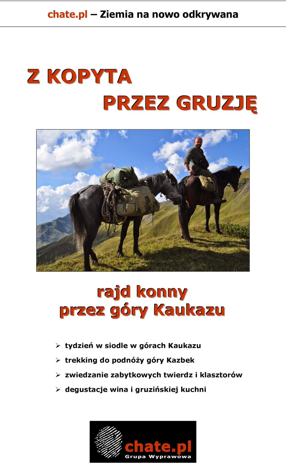 konny przez góry Kaukazu tydzień w siodle w górach