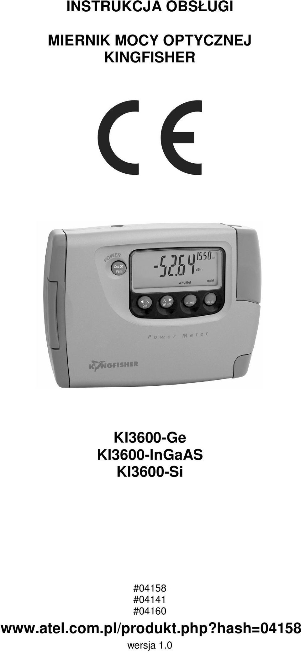 KI3600-InGaAS KI3600-Si #04158 #04141
