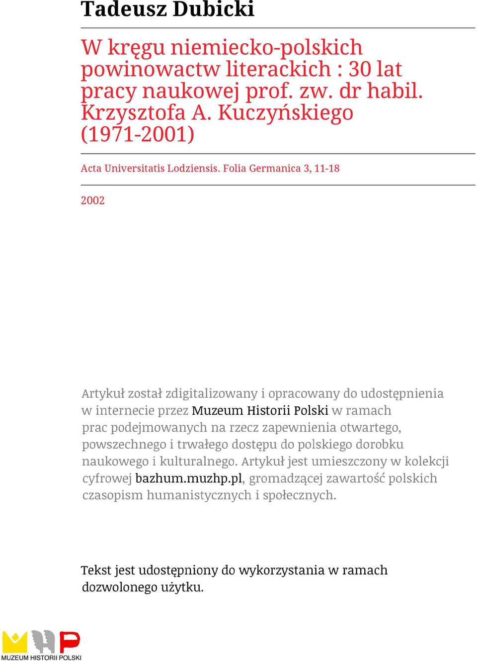 zw. dr habil. Krzysztofa A.