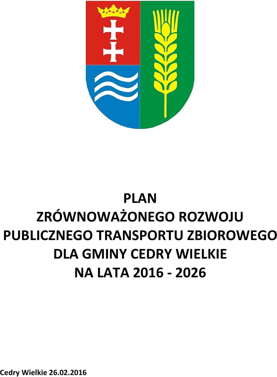 ZBIOROWEGO DLA GMINY CEDRY