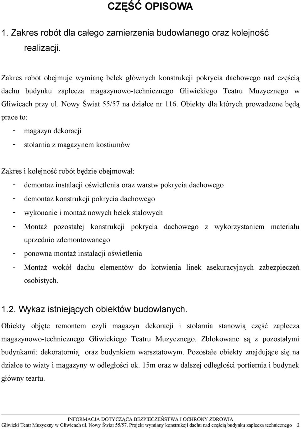 Nowy Świat 55/57 na działce nr 116.