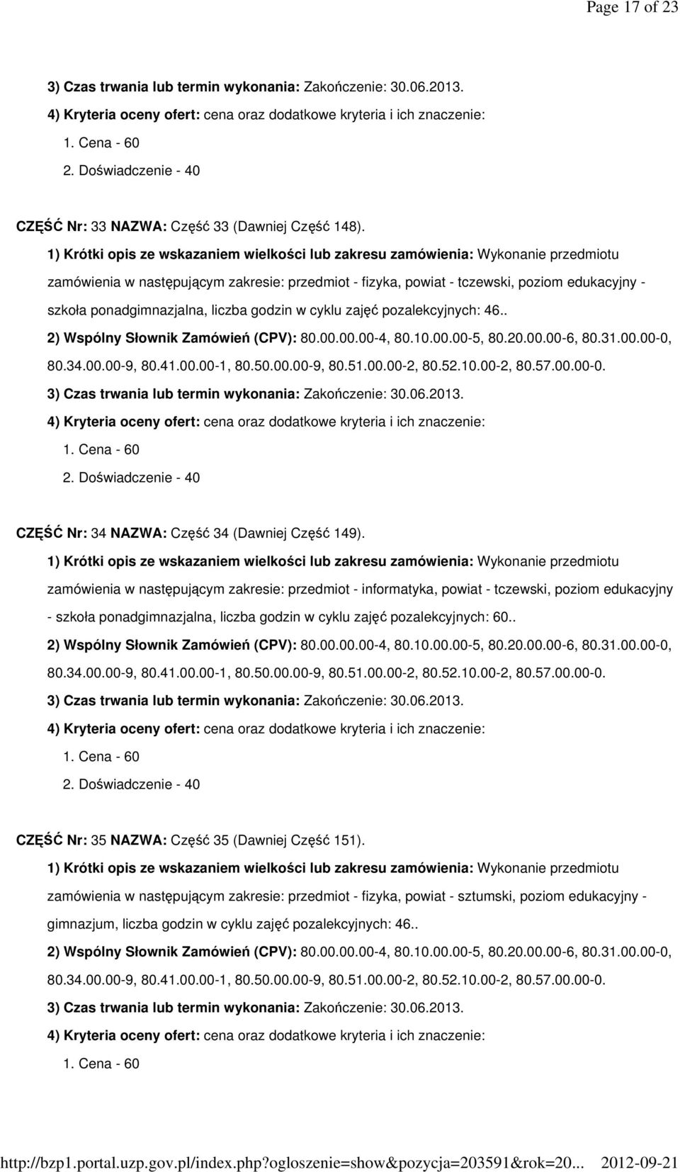 46.. CZĘŚĆ Nr: 34 NAZWA: Część 34 (Dawniej Część 149).