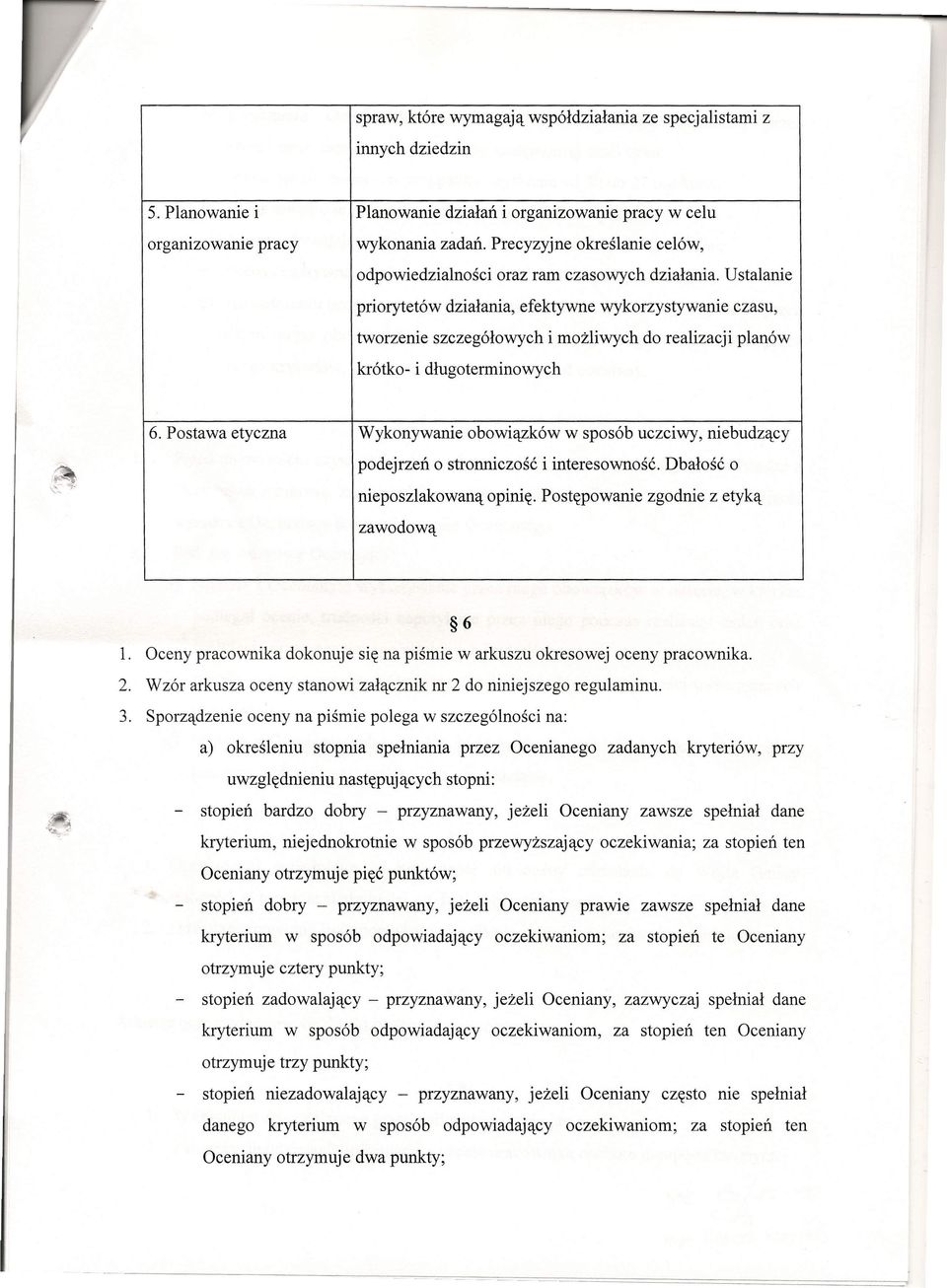 Ustalanie priorytetów działania, efektywne wykorzystywanie czasu, tworzenie szczegółowych i możliwych do realizacji planów krótko- i długoterminowych 6.