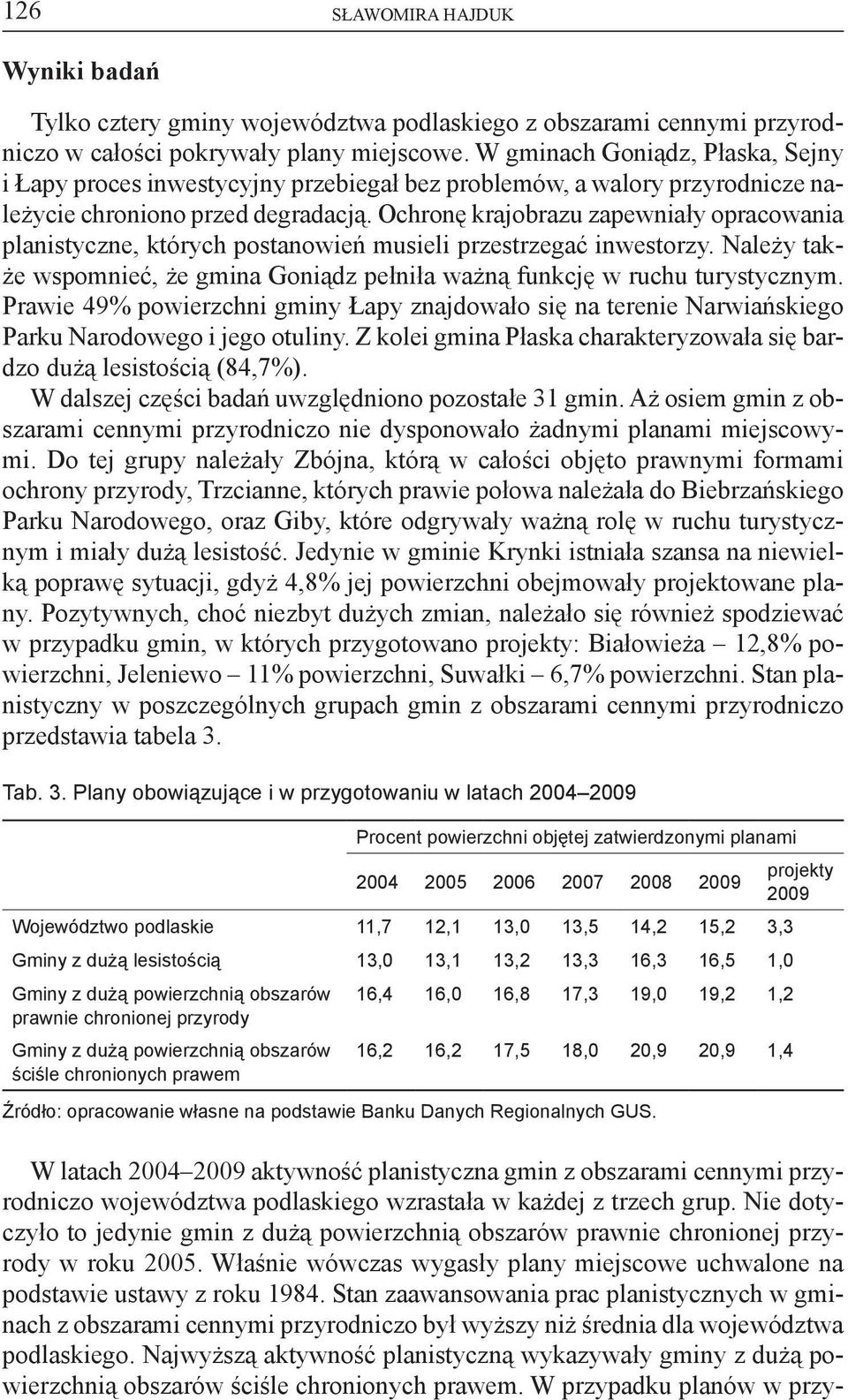 Ochronę krajobrazu zapewniały opracowania planistyczne, których postanowień musieli przestrzegać inwestorzy. Należy także wspomnieć, że gmina Goniądz pełniła ważną funkcję w ruchu turystycznym.
