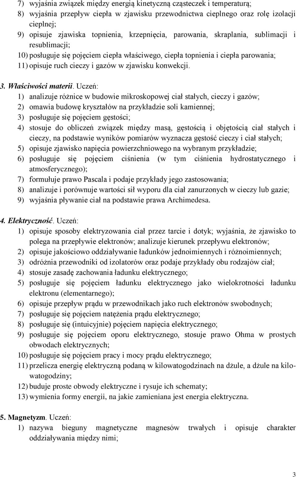 3. Właściwości materii.