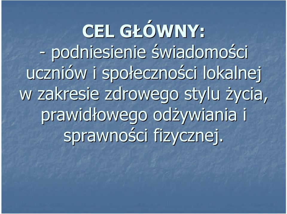 lokalnej w zakresie zdrowego stylu