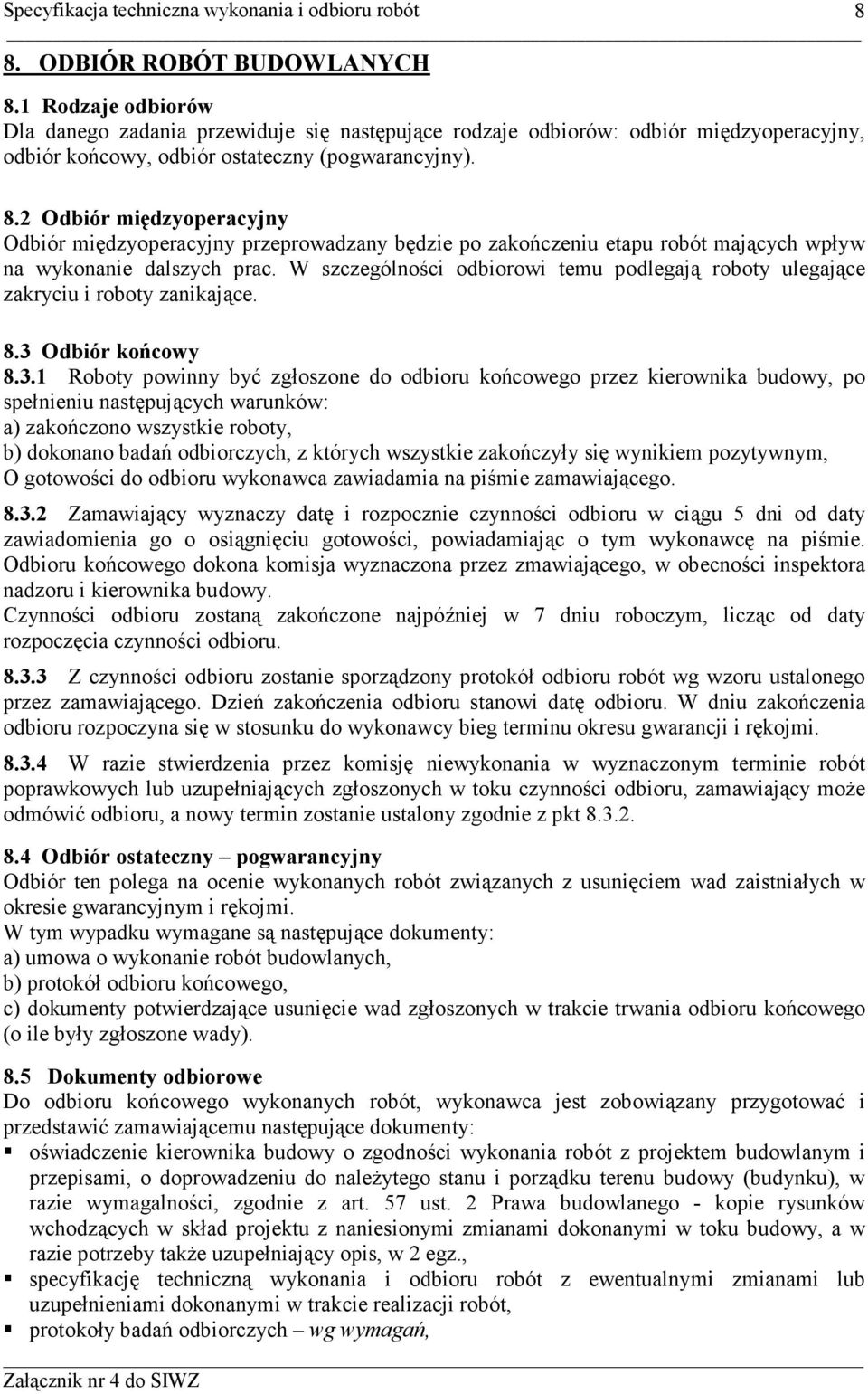 Odbiór końcowy 8.3.