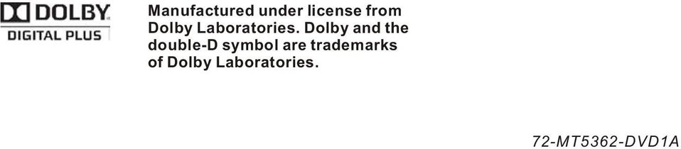Dolby and the double-d symbol are