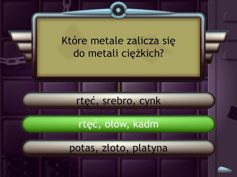 rtęć, srebro, cynk rtęć,