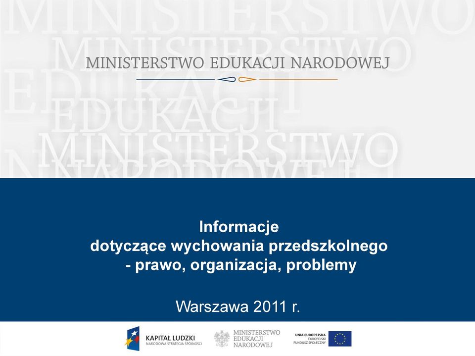 przedszkolnego - prawo,