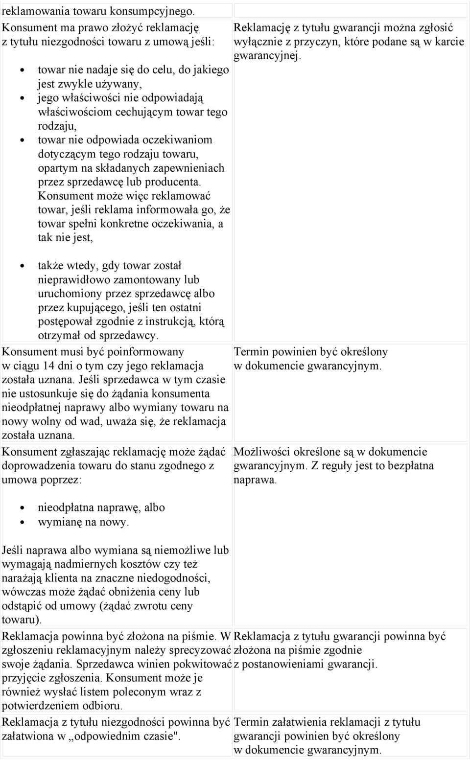 cechującym towar tego rodzaju, towar nie odpowiada oczekiwaniom dotyczącym tego rodzaju towaru, opartym na składanych zapewnieniach przez sprzedawcę lub producenta.