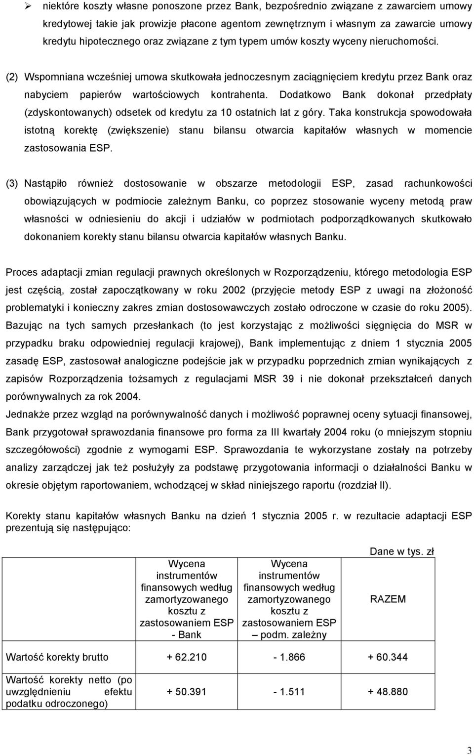 Dodatkowo Bank dokonał przedpłaty (zdyskontowanych) odsetek od kredytu za 10 ostatnich lat z góry.