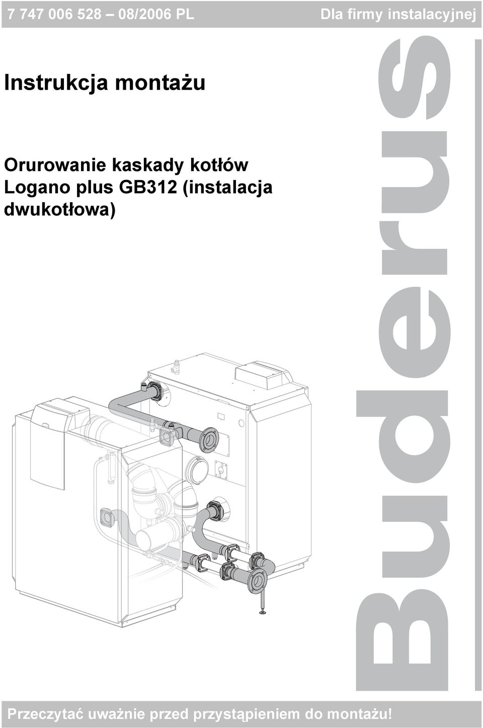 kaskady kotłów Logano plus GB32 (instalacja