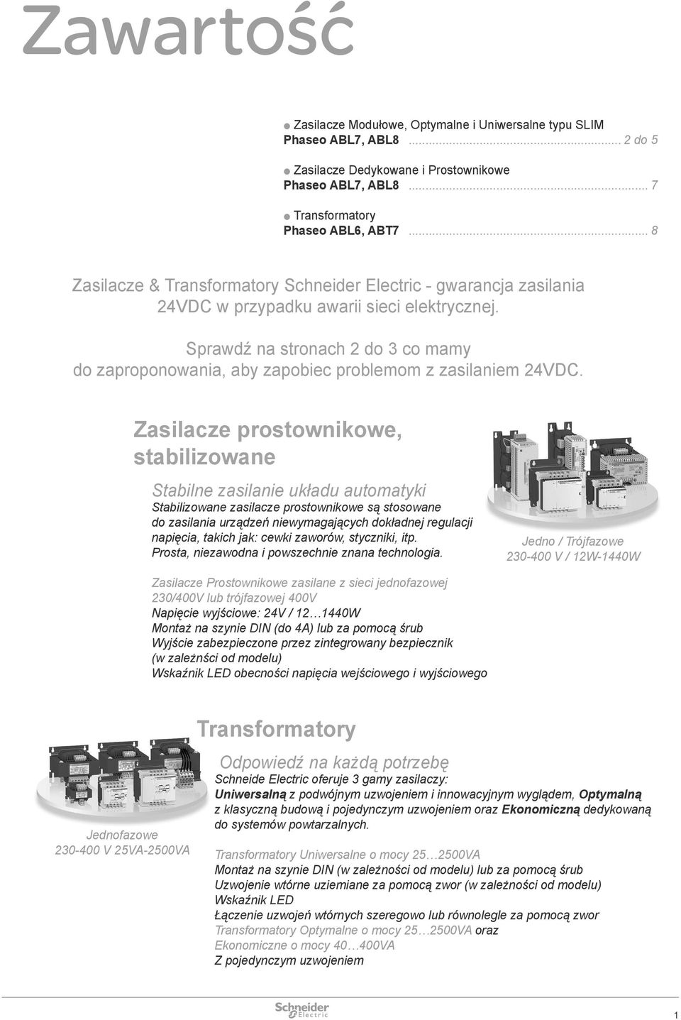 Sprawdź na stronach do co mamy do zaproponowania, aby zapobiec problemom z zasilaniem VDC.