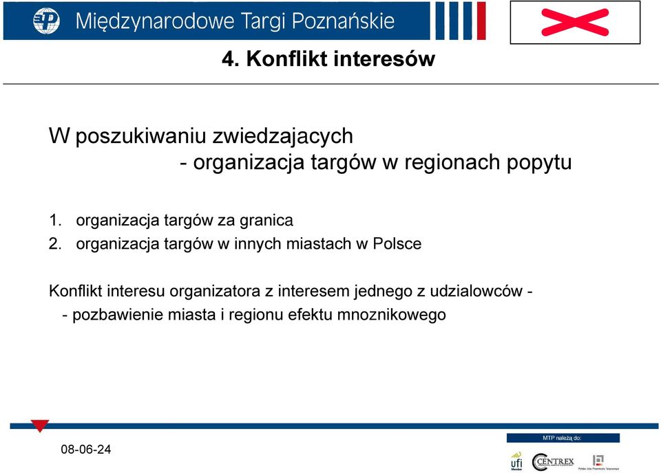 organizacja targów w innych miastach w Polsce Konflikt interesu