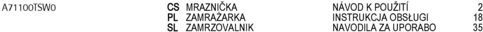 ZAMRAŻARKA INSTRUKCJA