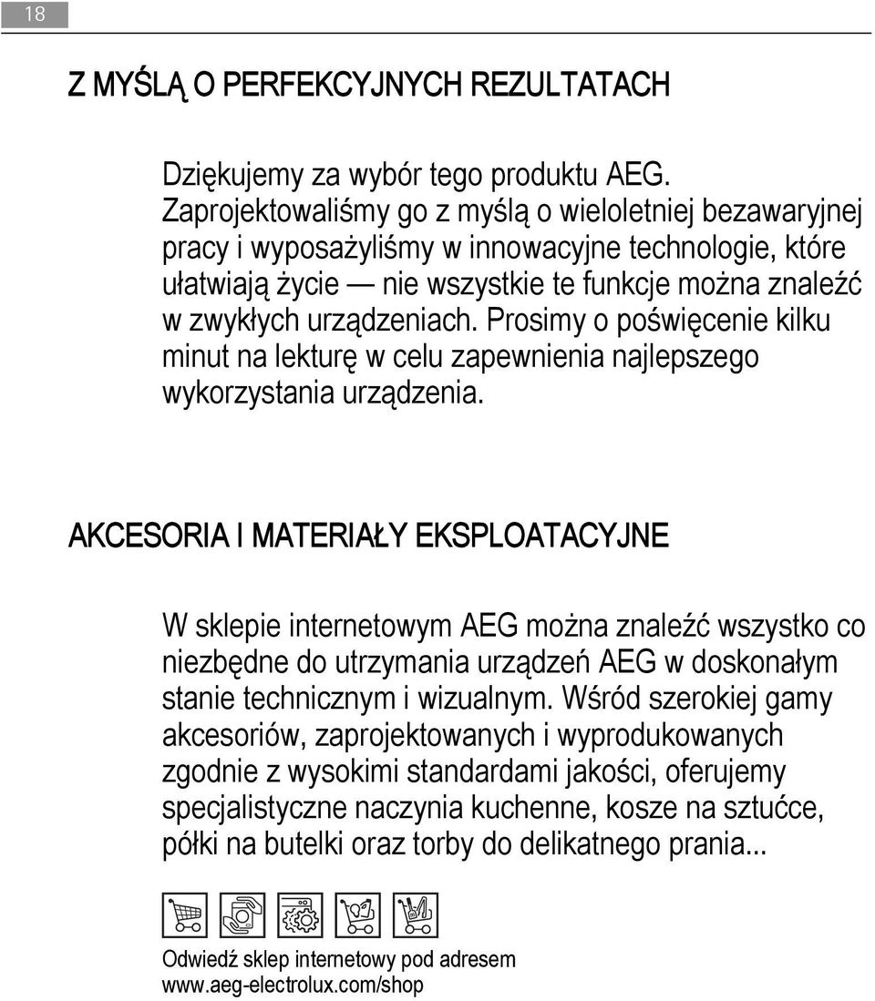 Prosimy o poświęcenie kilku minut na lekturę w celu zapewnienia najlepszego wykorzystania urządzenia.
