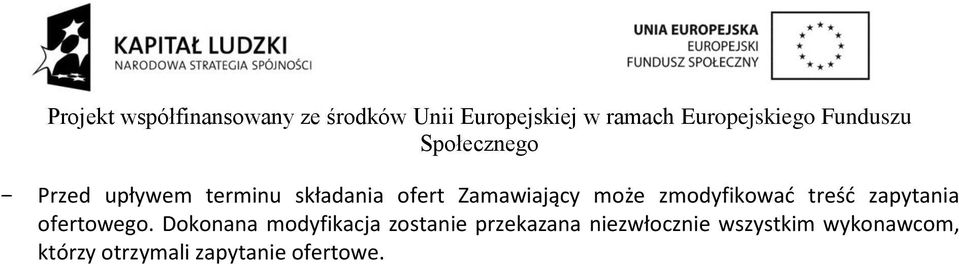 Dokonana modyfikacja zostanie przekazana