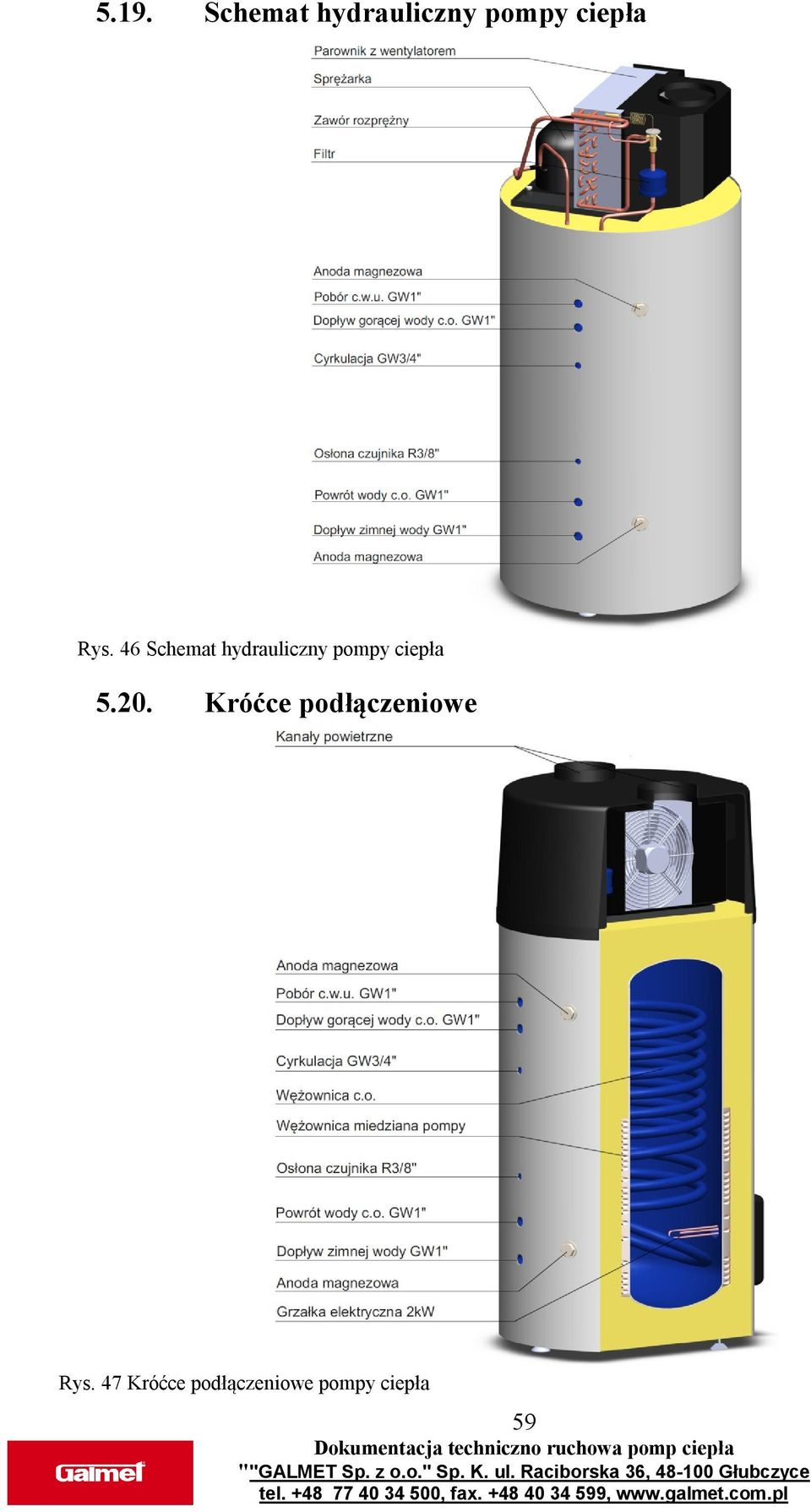 46 Schemat hydrauliczny pompy ciepła 5.