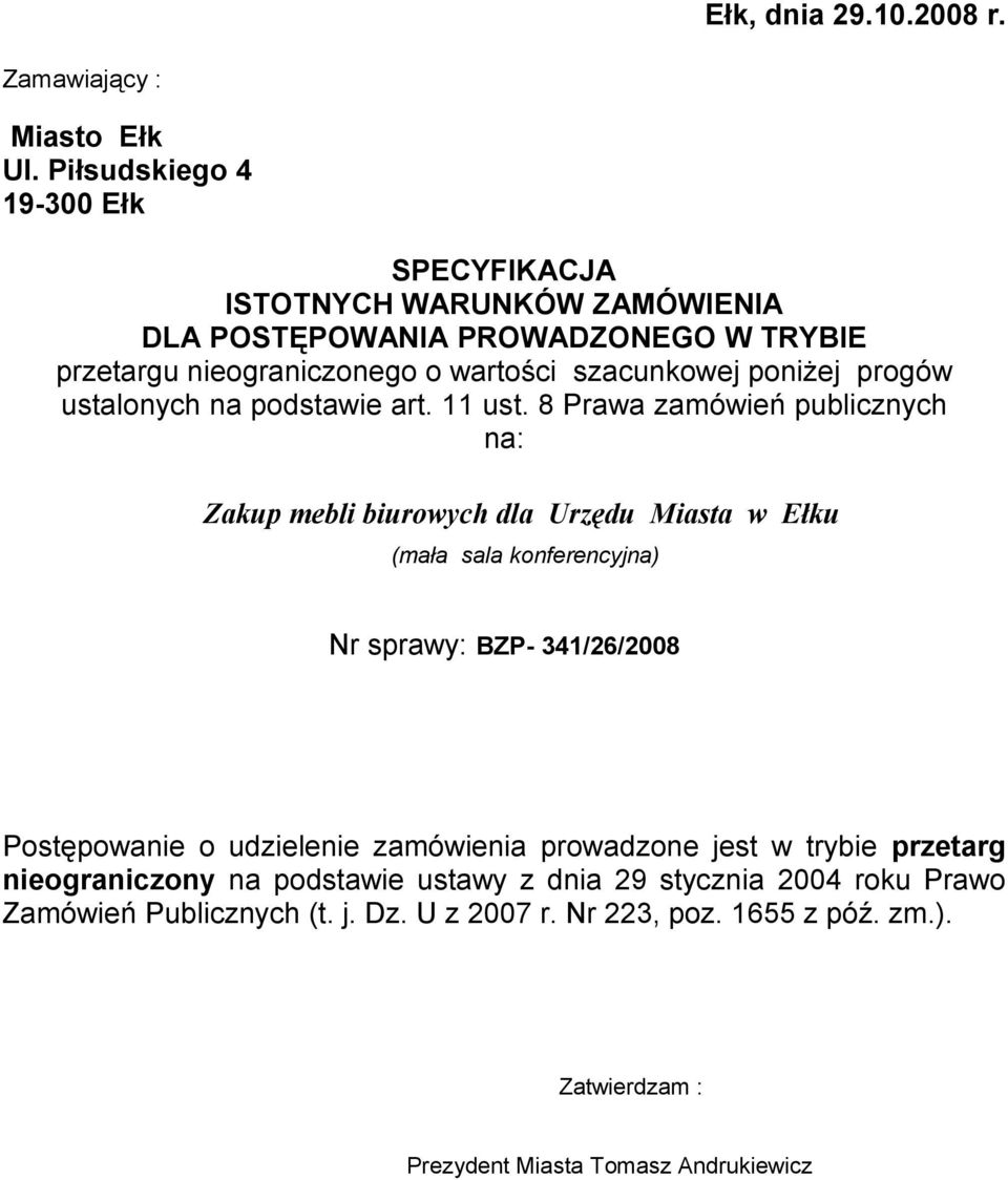 progów ustalonych na podstawie art. 11 ust.