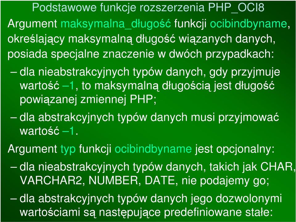 abstrakcyjnych typów danych musi przyjmować wartość 1.