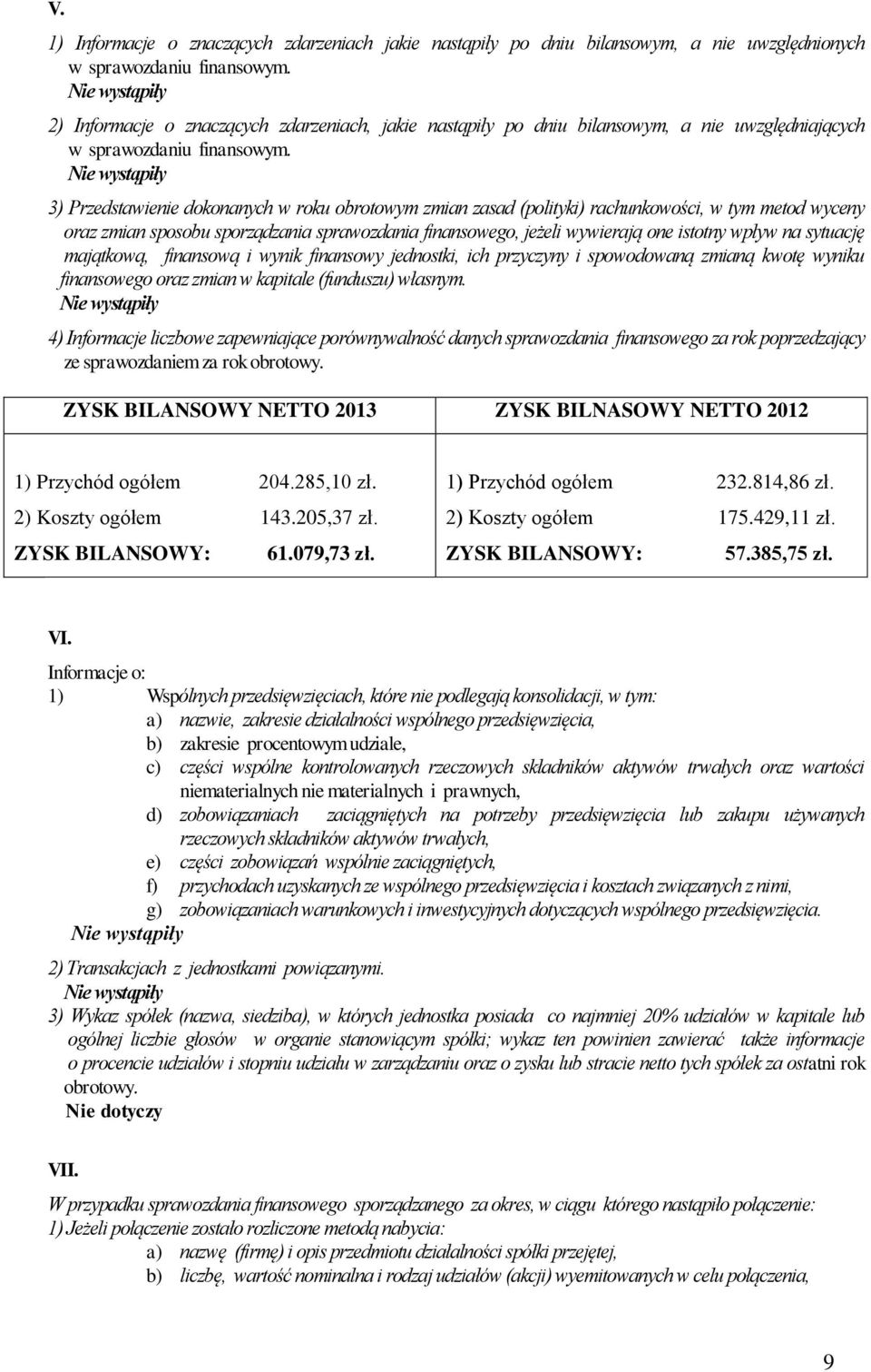 3) Przedstawienie dokonanych w roku obrotowym zmian zasad (polityki) rachunkowości, w tym metod wyceny oraz zmian sposobu sporządzania sprawozdania finansowego, jeżeli wywierają one istotny wpływ na