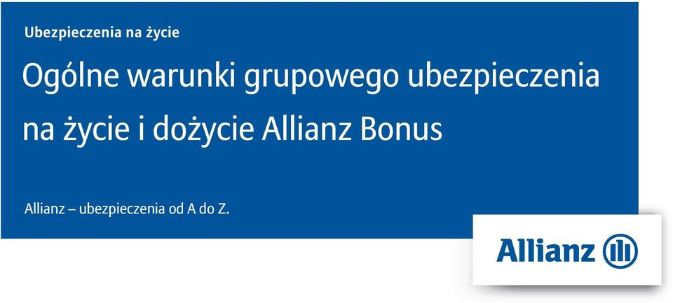 na życie i dożycie Allianz