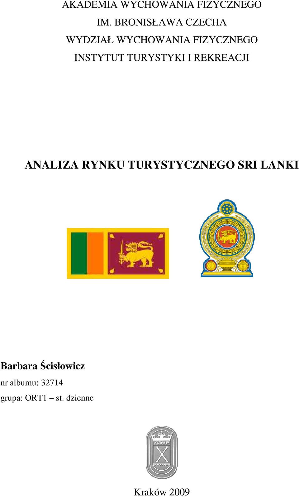 INSTYTUT TURYSTYKI I REKREACJI ANALIZA RYNKU